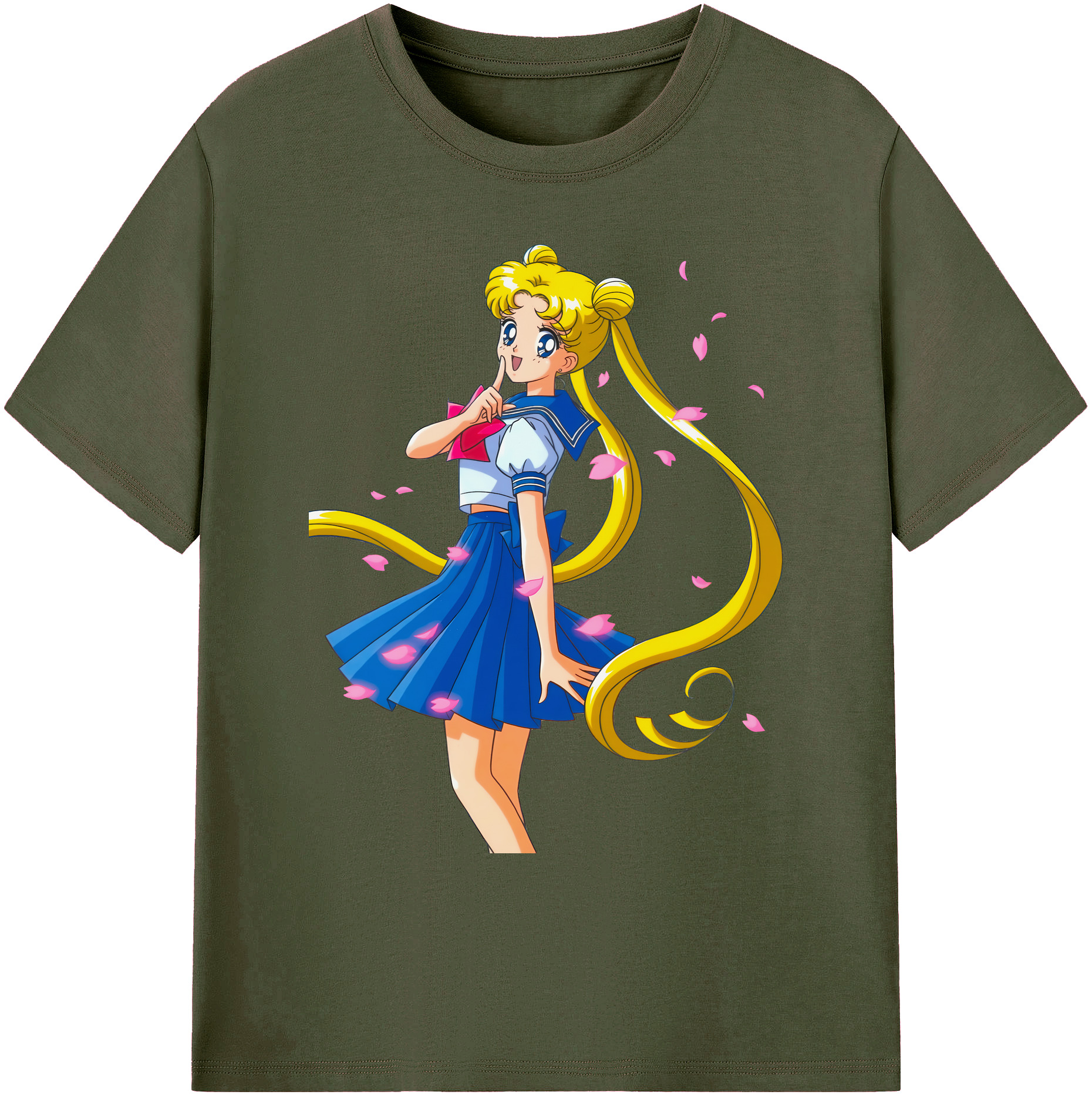 （画像用） 美少女戦士セーラームーン 愛野 美奈子 あいの みなこ Sailor Moon Aino Minako 綿100％ メンズ半袖Tシャツ｜肌触りやわらか＆通気性